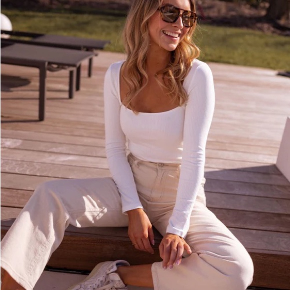 NWOT Van Der Rock White Soula Top